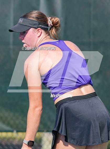 Thumbnail 2 in NCHSAA 3A Tennis Individual Final photogallery.