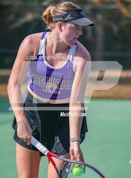 Thumbnail 3 in NCHSAA 3A Tennis Individual Final photogallery.