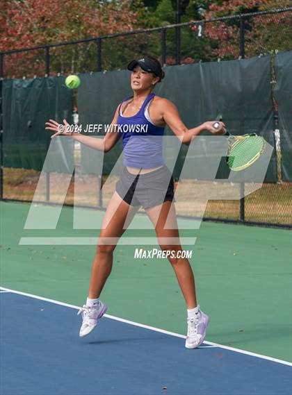 Thumbnail 2 in NCHSAA 3A Tennis Individual Final photogallery.
