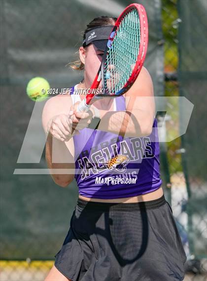 Thumbnail 2 in NCHSAA 3A Tennis Individual Final photogallery.