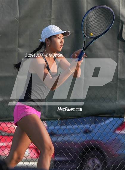 Thumbnail 3 in NCHSAA 3A Tennis Individual Final photogallery.