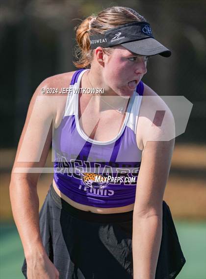 Thumbnail 3 in NCHSAA 3A Tennis Individual Final photogallery.