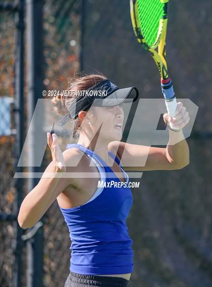 Thumbnail 1 in NCHSAA 3A Tennis Individual Final photogallery.