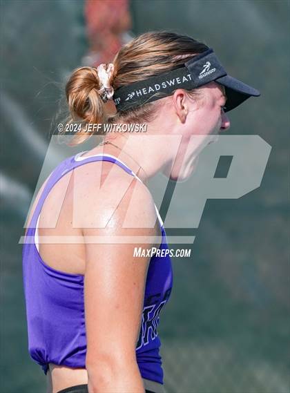 Thumbnail 3 in NCHSAA 3A Tennis Individual Final photogallery.