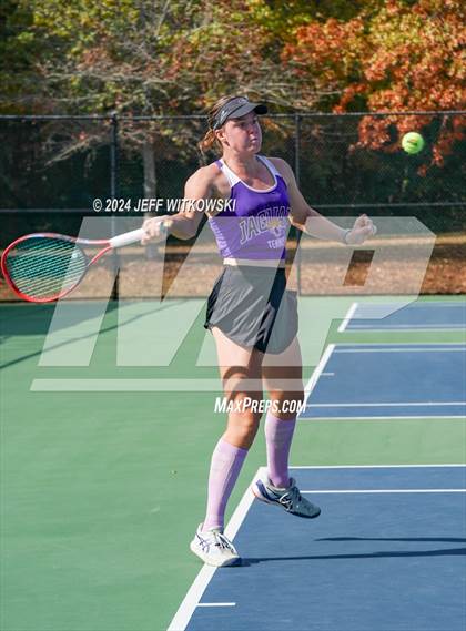 Thumbnail 1 in NCHSAA 3A Tennis Individual Final photogallery.