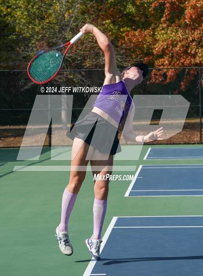 Thumbnail 2 in NCHSAA 3A Tennis Individual Final photogallery.
