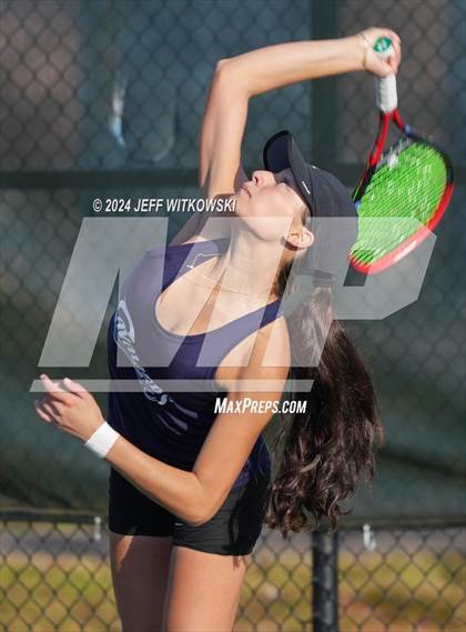 Thumbnail 1 in NCHSAA 3A Tennis Individual Final photogallery.