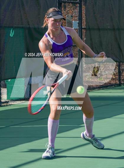 Thumbnail 1 in NCHSAA 3A Tennis Individual Final photogallery.