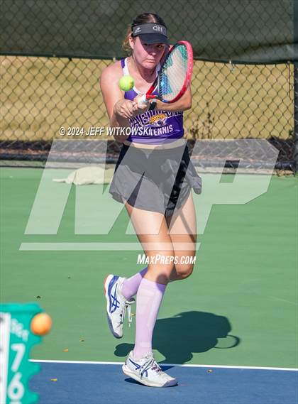Thumbnail 2 in NCHSAA 3A Tennis Individual Final photogallery.