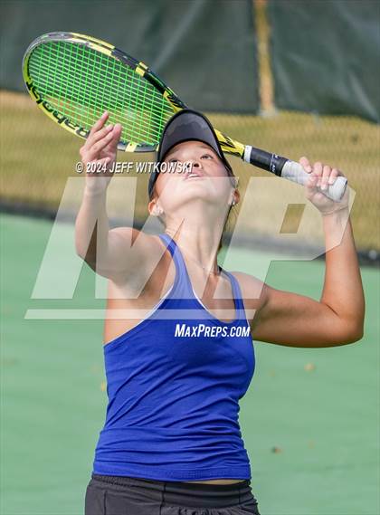 Thumbnail 2 in NCHSAA 3A Tennis Individual Final photogallery.