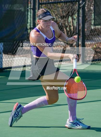 Thumbnail 1 in NCHSAA 3A Tennis Individual Final photogallery.
