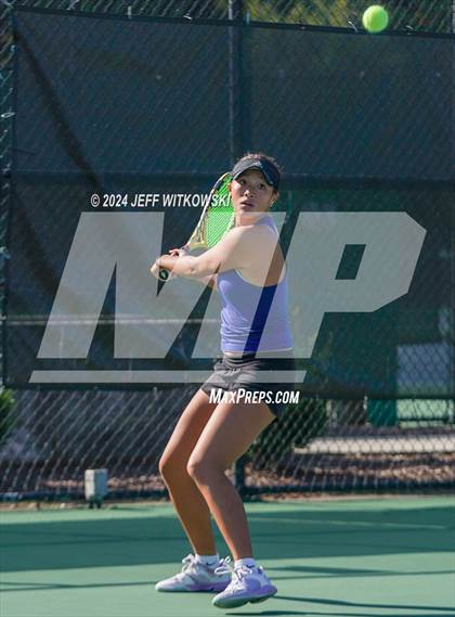 Thumbnail 2 in NCHSAA 3A Tennis Individual Final photogallery.