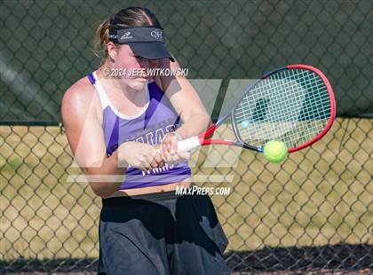 Thumbnail 2 in NCHSAA 3A Tennis Individual Final photogallery.