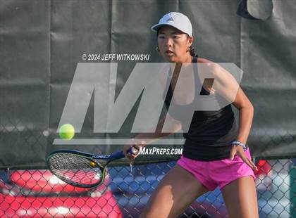 Thumbnail 1 in NCHSAA 3A Tennis Individual Final photogallery.