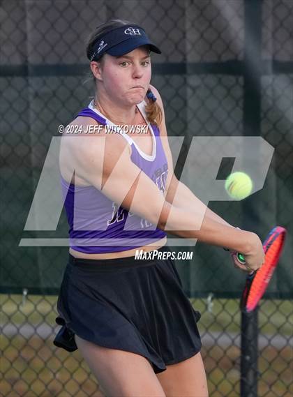 Thumbnail 3 in NCHSAA 3A Tennis Individual Final photogallery.