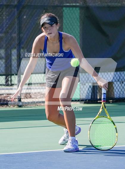 Thumbnail 1 in NCHSAA 3A Tennis Individual Final photogallery.