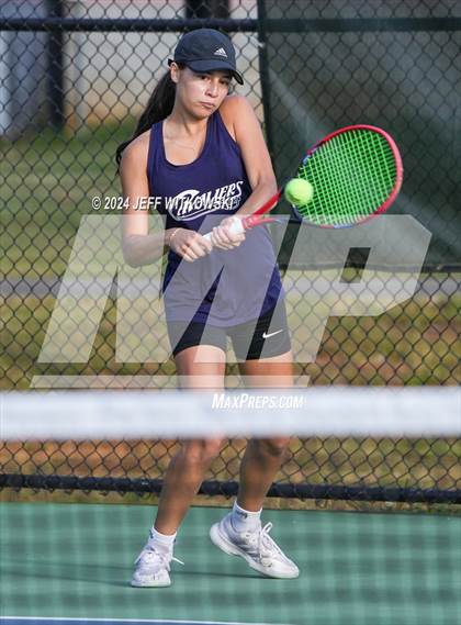 Thumbnail 3 in NCHSAA 3A Tennis Individual Final photogallery.