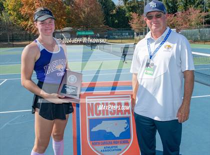 Thumbnail 2 in NCHSAA 3A Tennis Individual Final photogallery.