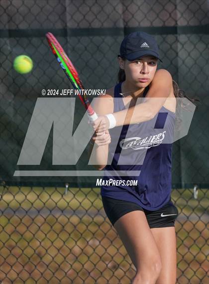 Thumbnail 1 in NCHSAA 3A Tennis Individual Final photogallery.