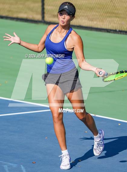 Thumbnail 2 in NCHSAA 3A Tennis Individual Final photogallery.