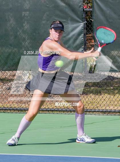 Thumbnail 2 in NCHSAA 3A Tennis Individual Final photogallery.