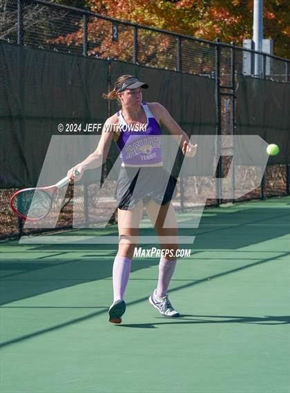 Thumbnail 3 in NCHSAA 3A Tennis Individual Final photogallery.