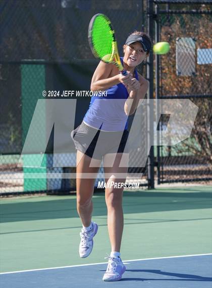 Thumbnail 3 in NCHSAA 3A Tennis Individual Final photogallery.