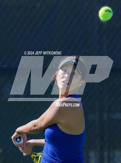 Thumbnail 2 in NCHSAA 3A Tennis Individual Final photogallery.