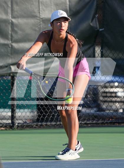 Thumbnail 3 in NCHSAA 3A Tennis Individual Final photogallery.