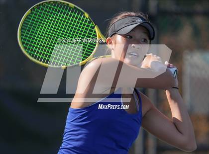 Thumbnail 3 in NCHSAA 3A Tennis Individual Final photogallery.