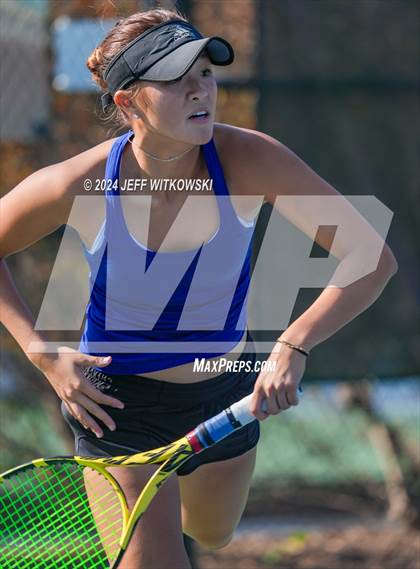 Thumbnail 2 in NCHSAA 3A Tennis Individual Final photogallery.