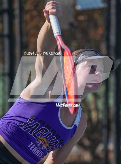 Thumbnail 3 in NCHSAA 3A Tennis Individual Final photogallery.