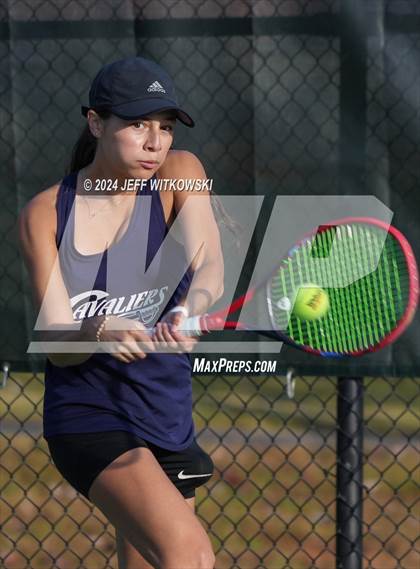 Thumbnail 3 in NCHSAA 3A Tennis Individual Final photogallery.