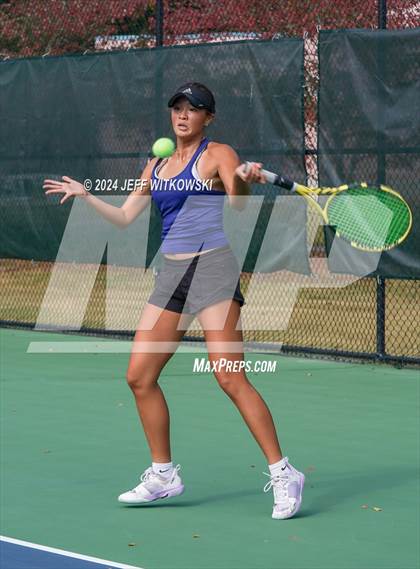 Thumbnail 1 in NCHSAA 3A Tennis Individual Final photogallery.