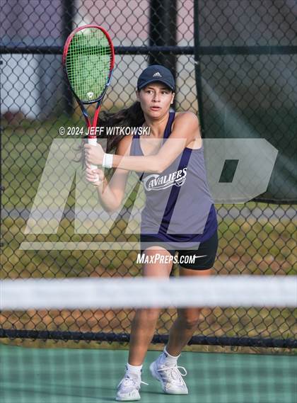 Thumbnail 2 in NCHSAA 3A Tennis Individual Final photogallery.