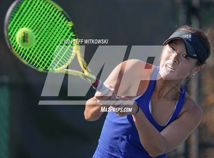 Thumbnail 2 in NCHSAA 3A Tennis Individual Final photogallery.