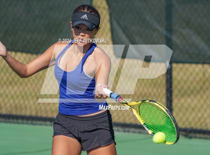 Thumbnail 3 in NCHSAA 3A Tennis Individual Final photogallery.