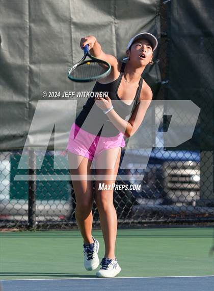 Thumbnail 1 in NCHSAA 3A Tennis Individual Final photogallery.