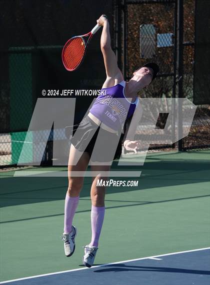 Thumbnail 2 in NCHSAA 3A Tennis Individual Final photogallery.
