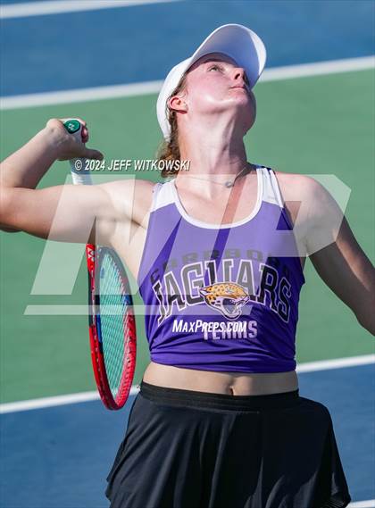 Thumbnail 2 in NCHSAA 3A Tennis Individual Final photogallery.