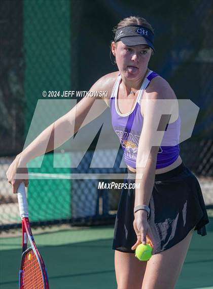 Thumbnail 1 in NCHSAA 3A Tennis Individual Final photogallery.