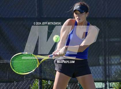 Thumbnail 1 in NCHSAA 3A Tennis Individual Final photogallery.