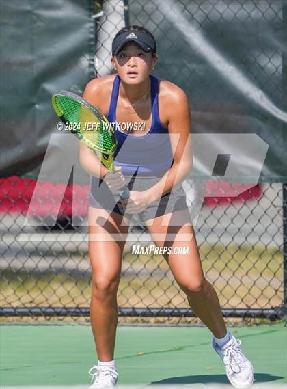 Thumbnail 3 in NCHSAA 3A Tennis Individual Final photogallery.