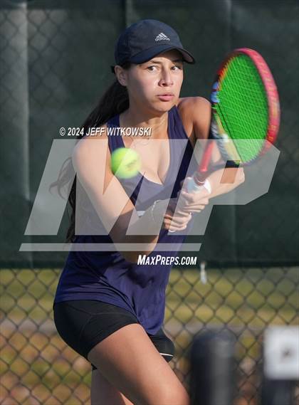 Thumbnail 3 in NCHSAA 3A Tennis Individual Final photogallery.