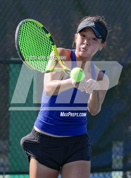 Thumbnail 2 in NCHSAA 3A Tennis Individual Final photogallery.