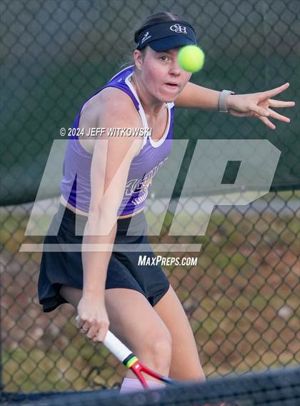 Thumbnail 1 in NCHSAA 3A Tennis Individual Final photogallery.