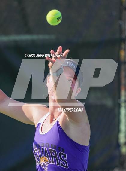 Thumbnail 2 in NCHSAA 3A Tennis Individual Final photogallery.