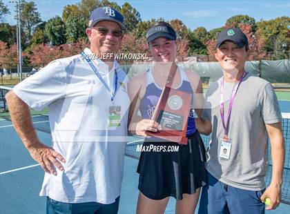 Thumbnail 1 in NCHSAA 3A Tennis Individual Final photogallery.