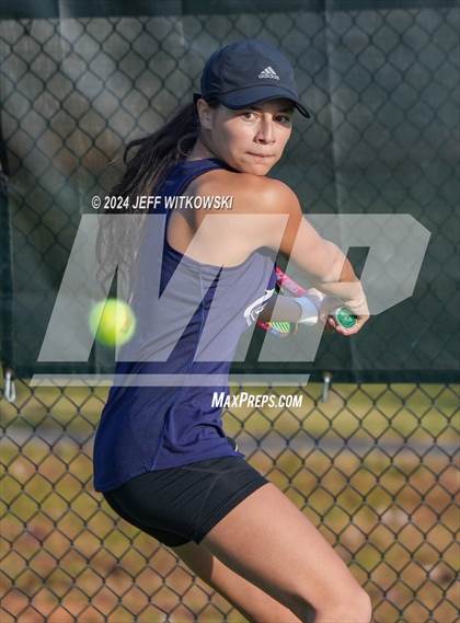 Thumbnail 3 in NCHSAA 3A Tennis Individual Final photogallery.