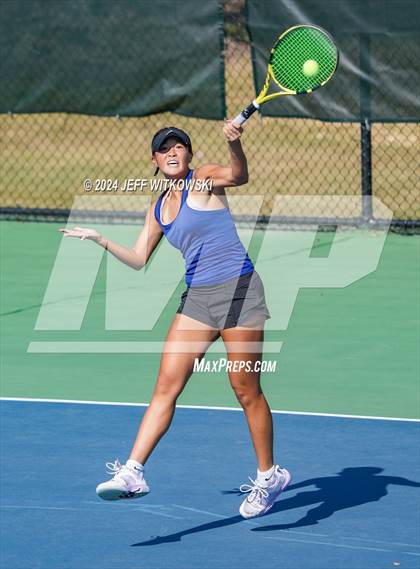 Thumbnail 2 in NCHSAA 3A Tennis Individual Final photogallery.